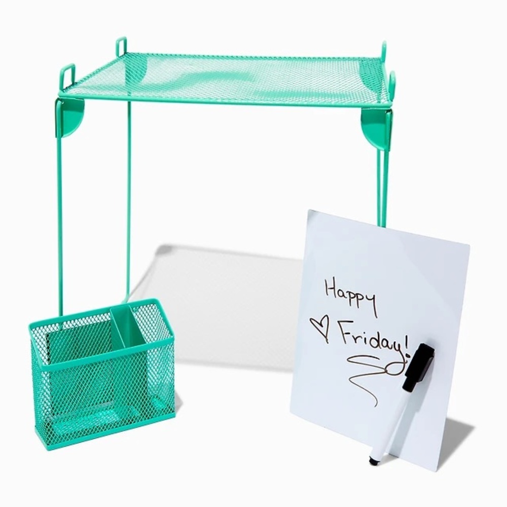 Claire's Aqua Locker Organizer Set of 4